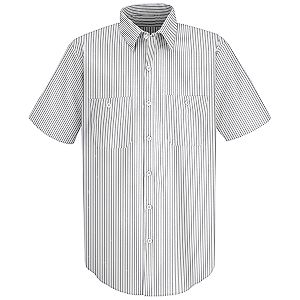 White/Charcoal Stripe