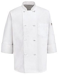 Eight Knot-Button Chef Coat