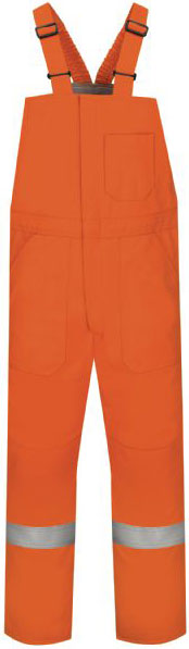 Bulwark Flame Resistant Excel FR Comfort Touch Deluxe Insulated Bib Overall W/Reflective Trim