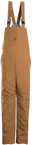 Bulwark Excel-FR™Flame Resistant ComforTouch™Brown Duck Deluxe Insulated Bib Overall