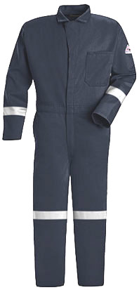 Bulwark Excel-FR Flame Resistant Contractor Coverall with Reflective Trim
