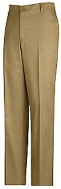 Men's Plain Front Cotton Casual Pant