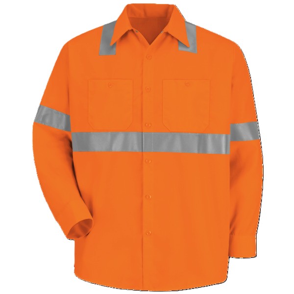 Red Kap Hi-Visibility Long Sleeve Shirt - Type R, Class 2