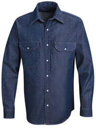 Men's  Long Sleeve Denim Western Shirt