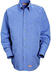 Men's Mini-Plaid Uniform Shirt