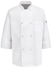 Eight Pearl Button Chef Coat 