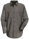 Men's Wrinkle Resistant Long Sleeve Cotton Shirt