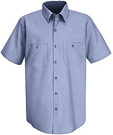 Men's Wrinkle Resistant Short Sleeve Work Shirt