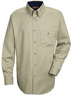 Cotton Contrast Twill Long Sleeve Shirt 
