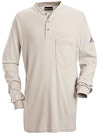 Bulwark Excel-FR Flame Resistant Long Sleeve Tagless Henley Shirt