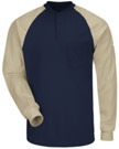 Bulwark Excel-FR Flame Resistant Color Blocked Henley Shirt