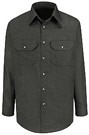 Men's Heathered Poplin Long Sleeve Shirt 